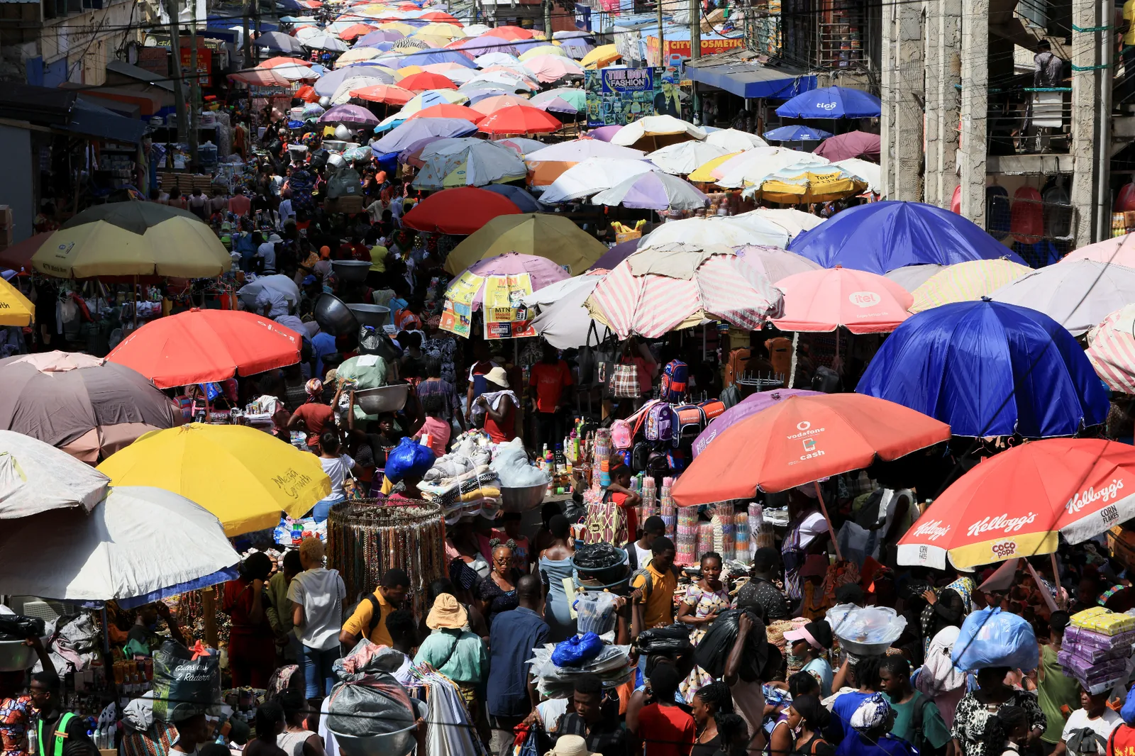 Busy Ghana market